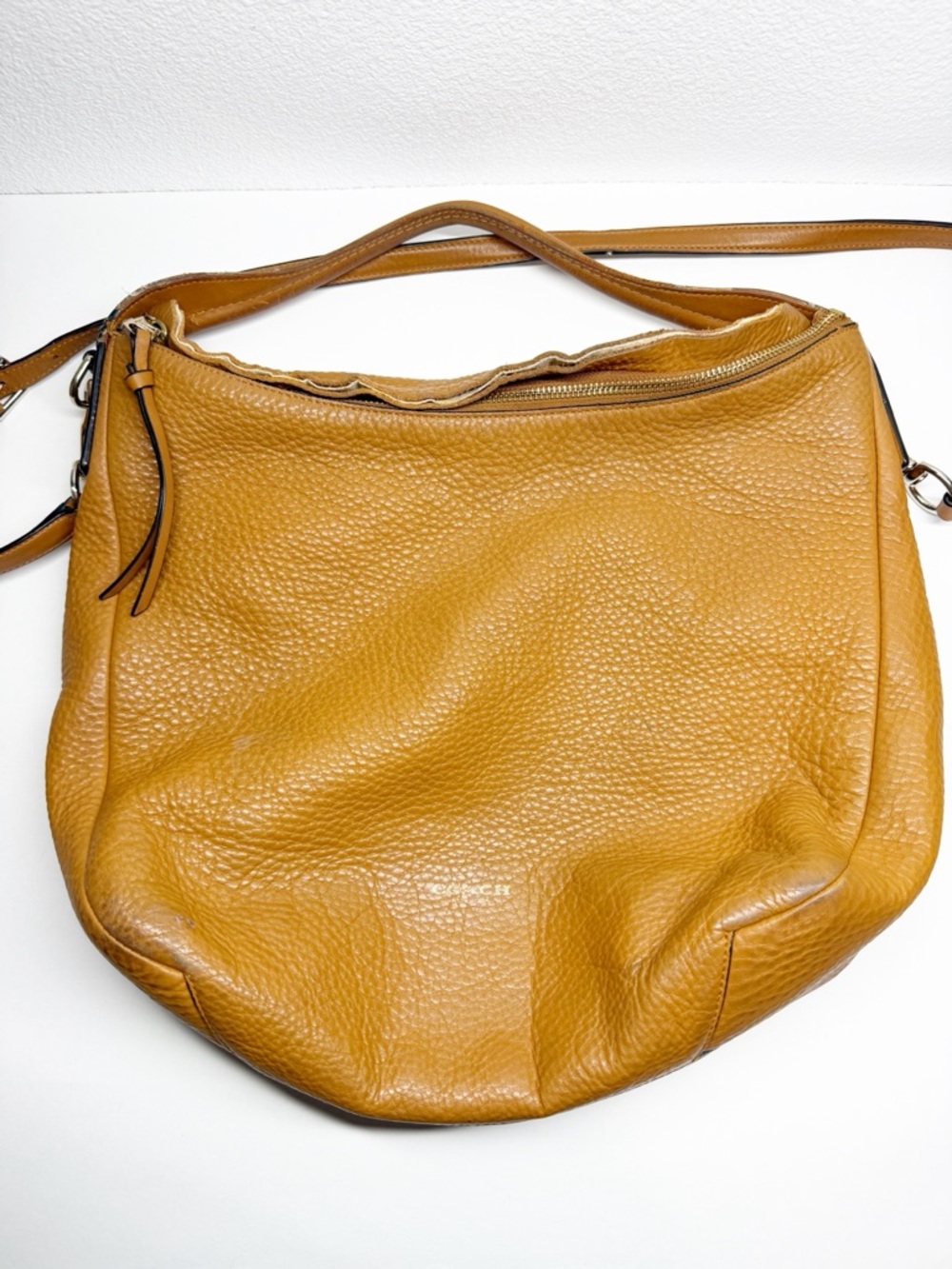 Coach Bleeker Sullivan Pebbled Leather Hobo Crossbody Purse - Picture 2 of 12